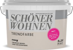 Schöner Wohnen 2,5L Trendfarbe Wand Decken Farbe matt Cosy