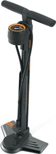 SKS Standpumpe Airmotion 12 bar DV/SV/AV, 715 mm, mit Manometer, schwarz/orange