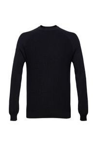 Esprit Pullover mit Rundhalsausschnitt, 100 % Baumwolle, black
