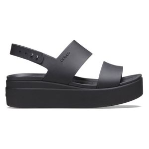 CROCS Brooklyn Low Wedge Sandale Damen schwarz 38-39