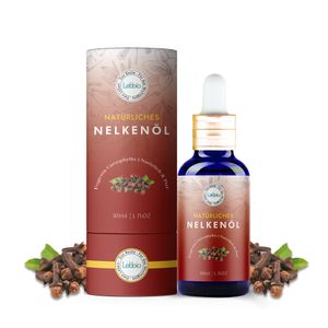 Nelkenöl 30ml – 100% Pur und natürlich - Wirkt schmerzlindernd, entzündungshemmend und fördert mentale Klarheit