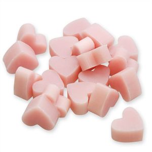 Florex Schafmilchseife rosa mini mini Herz 50 Stück Magnolie Seife im Organzasäckchen Gastgeschenk 7275MN