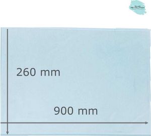 Glasplatte | Glasregal | Glasscheibe - satiniertes Glas - 8 mm Stärke - (228,60 EUR / qm - Mindestbfl. 0,25 qm - Kantenb 5,35 EUR / lfm.) - Viele Maße lieferbar! - 900 mm x 260 mm