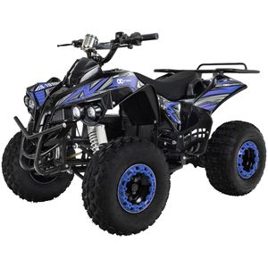 Actionbikes Motors Elektro Kinderquad S-10 - 1000 Watt - Pocketquad (Schwarz/Blau)