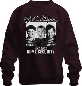 McCallister's Home Security Harry Marv Kevin - Weihnachten Christmas Xmas Uni Weihnachtspullover, Burgundy, XXL