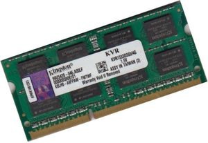 Kingston 4 GB pamäte DDR3 pre notebooky 1333 Mhz KVR1333D3S9/4G SoDimm 204Pin 1,5 V