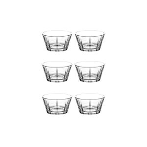 Pashabahçe 53043 Royal Deckelschale 6-Teilig Glasschalen Schalen Glasschale Dessertschale Küche Aufbewahrung