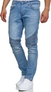 Tazzio Herren Jeans Biker Slim Fit 16517 Hellblau 33/30