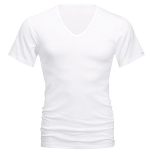 Mey Herren V-Neck-Shirt Serie Noblesse Basic Weiß M (5)   Weiß 101