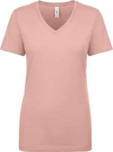 Next Level Apparel 1540 | Damen Ideal V Neck-T, Leichter Jersey - Farbe: Desert Pink - Größe: XS