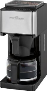 ProfiCook Kaffeeautomat mit Mahlwerk PC-KA 1138 edelstahl/schwarz für 8-10 Tassen