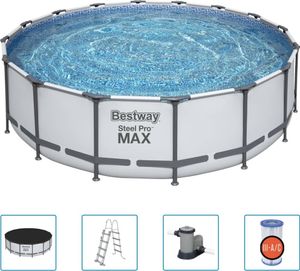 Bestway Steel Pro MAX Swimmingpool-Set 488x122 cm Bestway Steel Pro MAX Swimmingpool-Set 488x122 cm