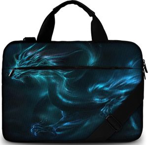 Laptoptasche 17.3 Zoll aus Canvas, Schmutz & wasserabweisend, Drache