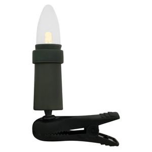 LED-Weihnachtsbaumkette, klar/grün, LED/E10/3V/0,1W,mit teilbarem Stecker 30-flammig 26m