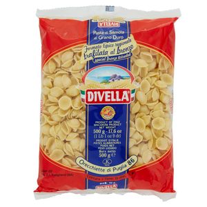 24x Divella Pasta Orecchiette Di Puglia N.86 500g
