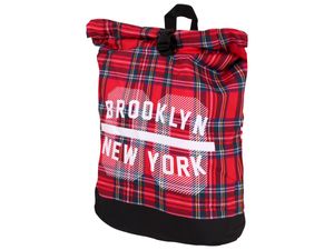 Rolltop Rucksack Tasche Retro , Variante wählen:Brooklyn