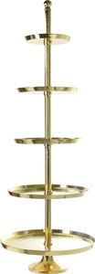 Etagere Servierständer Tortenständer Goldfarbend Servierplatte Aluminium 170 cm XXL