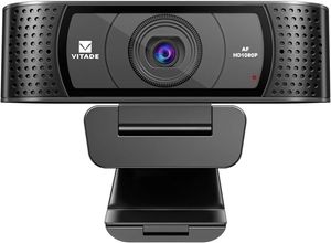 Vitade HD Webcam 1080P mit Mikrofon & Cover Slide, 928A Pro USB Computer Web Kamera Video Cam für Streaming Gaming Konferenzen Mac Windows PC Laptop Desktop