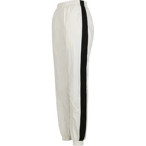 Dámské kalhoty Urban Classics Ladies Striped Crinkle Pants wht/blk - 3XL