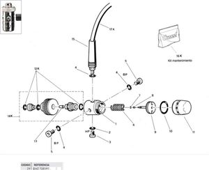 Cressi Din Adapter Kit O-ring Silber  Silber One Size