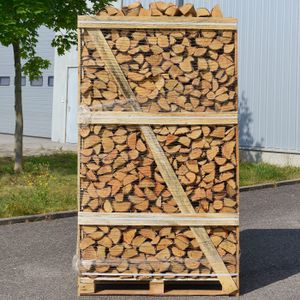 Kaminholz Brennholz  Birke 2 Rm | 30-33 cm Holzlänge, 920 kg| ofenfertig getrocknet & gespalten | Feuerholz