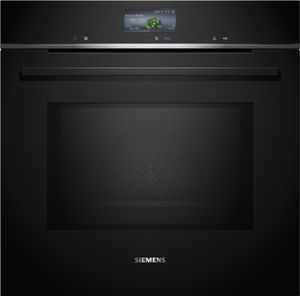 Siemens iQ700, Einbau-Backofen mit Mikrowellenfunktion, 60 x 60 cm, Schwarz, Ede...
