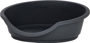 EUROPET BERNINA Ergonomischer Schlafwagen Tino 80 ECO Duvo + Korb aus Kunststoff - Schwarz - Für Hunde