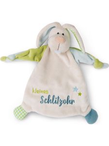 NICI Spielwaren Schmusetuch Hase Kleines Schlitzohr" (47131) Schnuffeltücher 100% Polyester Baby Schmusetücher"
