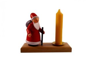 Sviečka na sviečku Father Christmas farebná VxŠxH 8x10x3,5cm NOVINKA