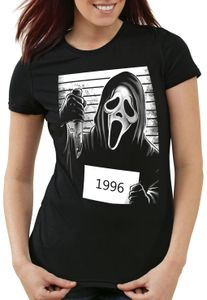 style3 Scream 1996 Damen T-Shirt halloween horror maske, Größe:S