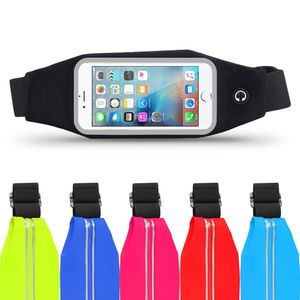 Bauchtasche Hüfttasche Apple iPhone 6s / 6 Sport Waist Bag Handy Case Jogging , Farben:Schwarz