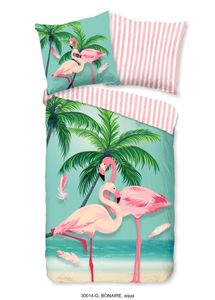 Good Morning Kinder Bettwäsche Flamingo - 135x200 cm - 100% Baumwolle