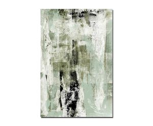 120x80cm Malerei Kunstwerk abstrakt beige/grün