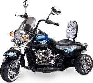 Caretero Toyz Rebel Elektro Motorrad Kindermotorrad Kinderfahrzeug Schwarz