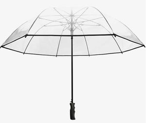 SMATI Damen VollAutomatik Golfschirm Transparent Großer Regenschirme für 2 XXL durchsichtig