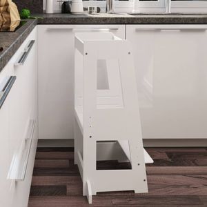 tiSsi® Entdeckerturm / Lernturm FELIX mitwachsend, Tissi:Buche Weiß