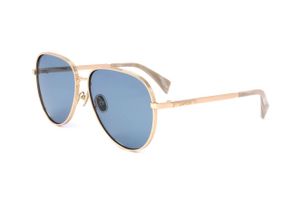 Damskie okulary przeciwsłoneczne Lanvin LNV107S 717 GOLD/AZURE 61/15/140