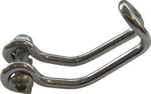Busch & Müller 474DUPB Scheinwerfer-Halter 474 DUPB U-förmig gebeogen mit Schraube & Mutter, silber