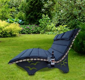 Wellenliege, XXL Traumliege, Waldsofa, Relaxliege, Himmelsliege, pulverbeschichtet