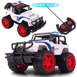 MalPlay RC Ferngesteuretes Polizei Auto 1:14, Geländewagen 2.7GHz, Monster Truck mit große Räder und Hinterradantrieb Spielzeug für Kinder ab 5 Jahren