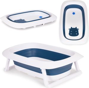 Eco Toys Składana wanienka z odpływem - niebieska