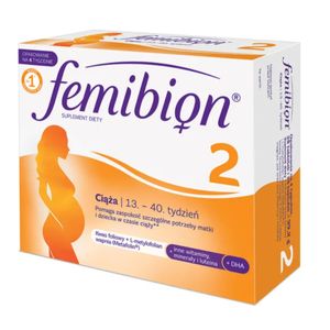 Femibion Natal 2 Pregnancy 28 tabliet + 28 kapsúl Na 4 týždne kyselina listová