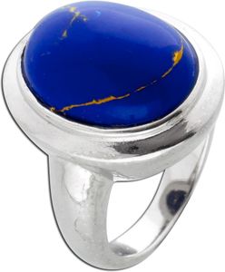 Silberring Ring Silber 925 Edelstein blau Lapislazuli 20