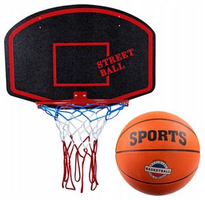 Basketballkorb + Ball Basketball Set Backboard für Kinder Basketballbrett ikl. Korb Netz Basketball für Indoor