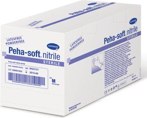Peha-soft Nitril steril puderfrei Gr. L 50 Paar Einmal-Handschuh