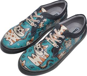 Cord Sneaker - Vegane Damen Sneakers und Nachhaltige und Bunte - Tabby Cats 36