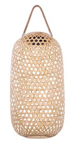Solárny lampáš bambusový prírodný na zavesenie alebo postavenie DH:22,5x56,5cm od Globo