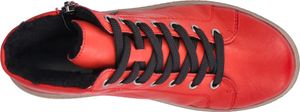 Rieker Damen Schnürboot Stiefelette Reißverschluss warm gefüttert N0007, Größe:39 EU, Farbe:Rot