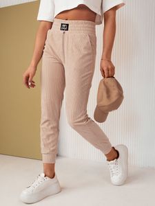 Dstreet Jogginghosen für Frauen Dercy beige XL/XXL