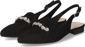 Gabor Damen Slingballerinas Schwarz Rauleder Größe: 39